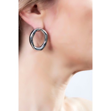 Boucles d'oreilles Romy argentées