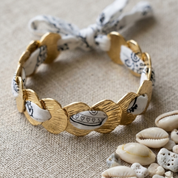 bracelet Ivy blanc posé