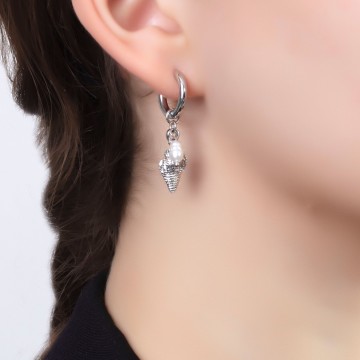 Boucles d'oreilles Sana argentées