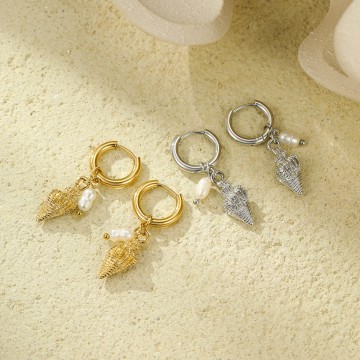 Boucles d'oreilles Sana dorées