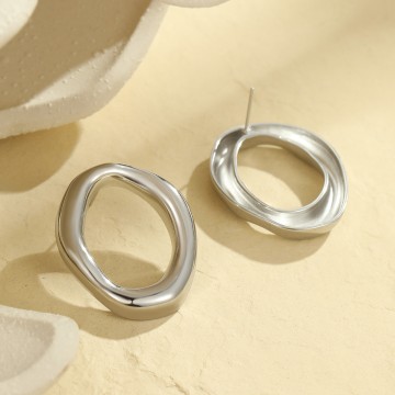 Boucles d'oreilles Romy argentées