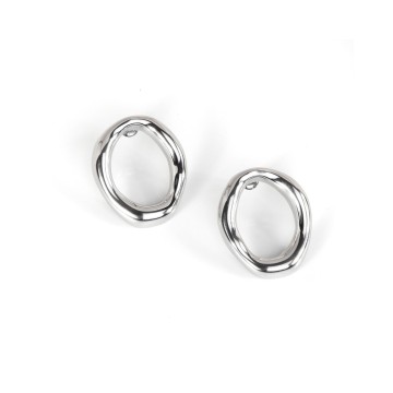 Boucles d'oreilles Romy argentées