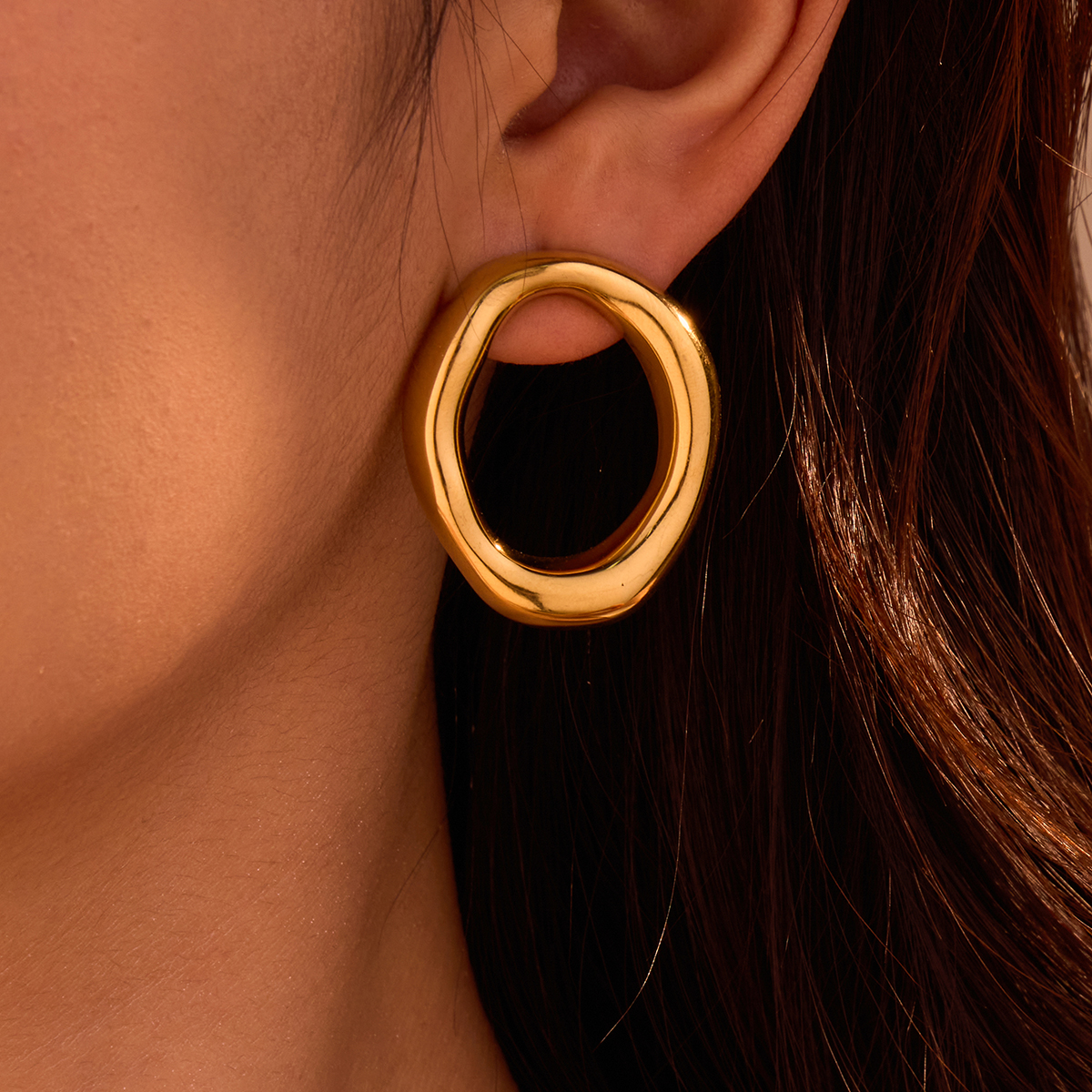 Boucles d'oreilles hypoallergéniques en acier chirurgical 316L
